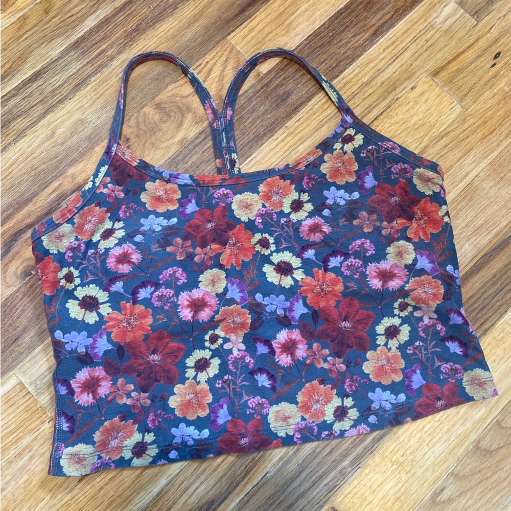 Beyond Yoga SoftMark Slim Racerback High Cropped Tank Summer Bouquet